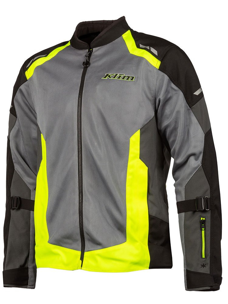 Kurtka motocyklowa tekstylna Klim Induction szaro-fluo żółta
