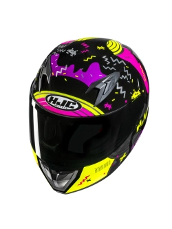 Kask integralny dziecięcy HJC Y10 Mika czarno-różowy