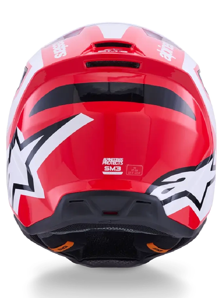 Kask enduro Alpinestars SM3 Heat czarno-biało-czerwony