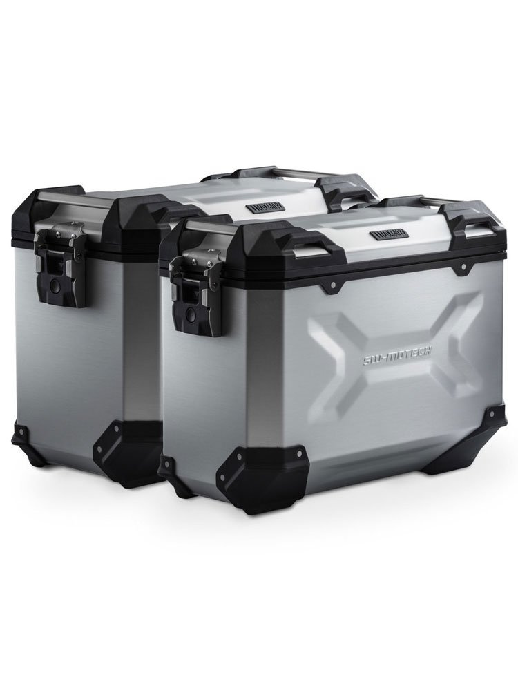 Zestaw: kufry boczne + stelaże PRO TRAX ADV SW-MOTECH 45/37 L do motocykla Honda CRF1100 L Africa Twin (19-21) [pojemność 45 + 37L]