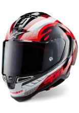 Kask integralny Alpinestars Supertech R10 Team biało-czarno-czerwony połysk