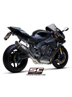 Tłumik SC-Project SC1-R Carbon / Titanium 350mm, Bez katalizatora (Slip on) - Yamaha YZF R1 / R1M [15-16]
