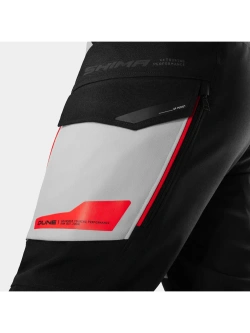 Spodnie motocyklowe tekstylne Shima Dune 2.0 G2 czarno-biało-czerwone