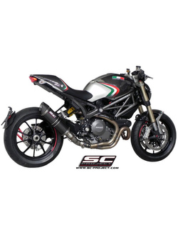 Tłumik SC-Project Oval Carbon / Titanium - Ducati Monster 1100 EVO [11-13]