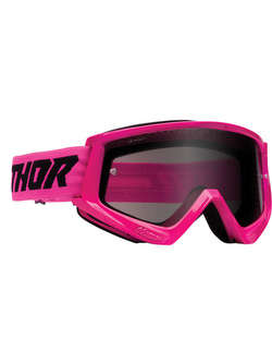 Gogle motocyklowe Thor Combat Racer Sand fluo różowo-czarne