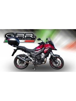 Tłumik G.P.R Furore Evo4 Nero [Slip-On, Black Aluminium] - Honda CB 500 X [16-18] e4