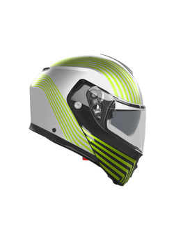 Kask szczękowy AGV Streetmodular Iseo biało-czarno-żółty
