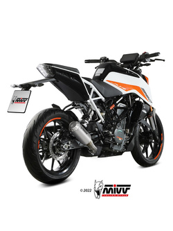 Tłumik motocyklowy Slip-On Line (MK3) MIVV do KTM Duke 125 / 390 (21-) srebrny