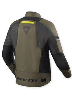 Kurtka motocyklowa tekstylna REV’IT! Undulate H2O zielono-szara