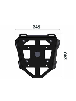 Zestaw: kufer centralny Journey 40 + stelaż Hepco&Becker Honda CRF 250 L (12-) / Rally (17-) czarny
