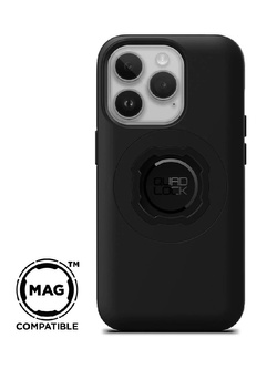 Zestaw na motocykl: etui MAG na telefon iPhone 14 Pro (magnetyczne) + wodoodporny pokrowiec MAG + mocowanie Quad Lock