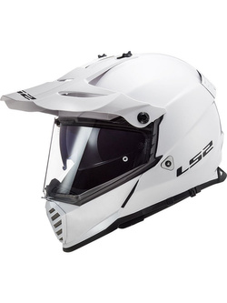 Kask enduro LS2 MX436 Pioneer Evo Solid biały