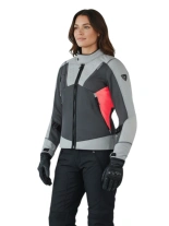 Kurtka motocyklowa damska tekstylna REV’IT! Airwave 4 szaro-różowa