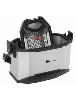Kufer boczny prawy Hepco&Becker Xceed 38 srebrny (pojemność: 38L)