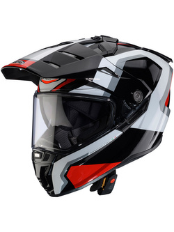 Kask adventure Caberg Tanami Scram czarno-szaro-czerwony