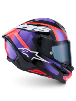 Kask integralny Alpinestars S-R7 Lumen czarno-fioletowo-czerwony