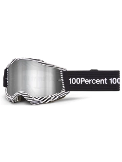 Gogle motocyklowe 100% Accuri 2 z szybką lustrzaną czarno-białe