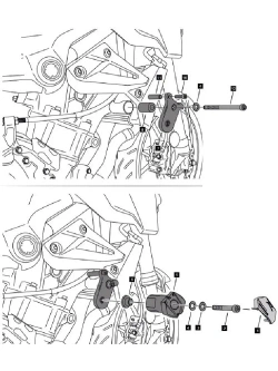 Crash pady PUIG Kawasaki Z400 (23-24) [wersja grzybka: R19]
