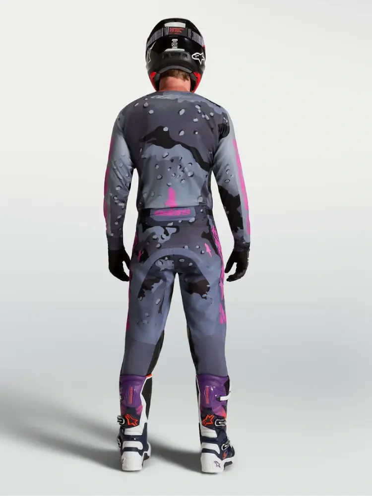Spodnie cross Alpinestars MX Racer Lone szaro-fioletowe