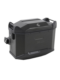Kufer boczny aluminiowy Hepco&Becker Xceed Jet 38 lewy, czarny [pojemność: 38 l]