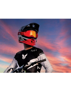 Kask enduro Thor Reflex Sport Strike czarno-czerwony