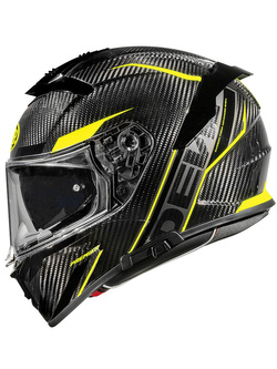 Kask integralny Premier Devil Carbon STY czarno-żółty
