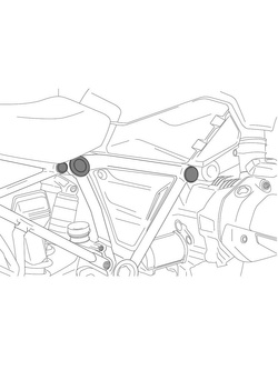 Zaślepki ramy PUIG BMW F750GS (18-24)/F800GS (24-)/F850GS/Adventure (18-23)/F900R/XR (20-)/F900GS (24-)