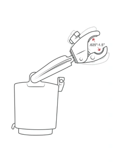 Samopoziomujący uchwyt na napoje RAM Level Cup z klamrą zaciskową Tough-Claw [pojemność ok. 470 ml]