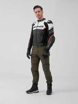 Kurtka motocyklowa skórzana Shima Bandit 2.0 czarno-czerwona