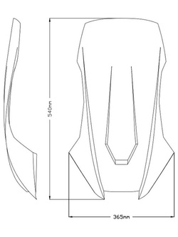 Szyba motocyklowa sportowa PUIG Honda X-ADV (21-) mocno przyciemniana