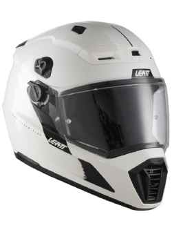 Kask enduro Leatt Moto 7.5 biało-czarny z goglami czarno-szarymi