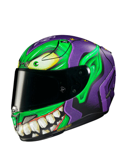 Kask integralny HJC RPHA 11 Green Goblin Marvel zielono-fioletowy