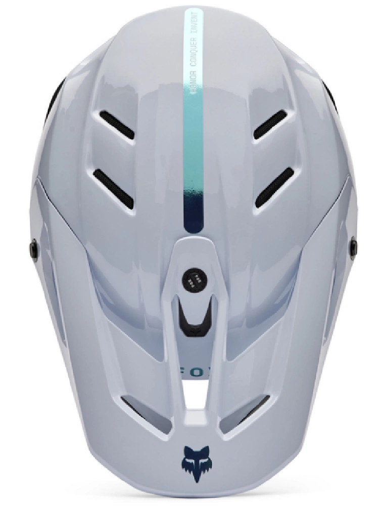 Kask enduro Fox V3 Rs Ghost czarno-biały