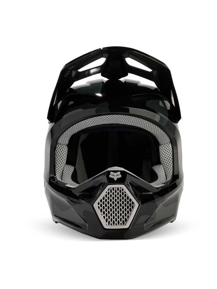 Kask enduro dziecięcy Fox V1 Bnkr czarno-szary