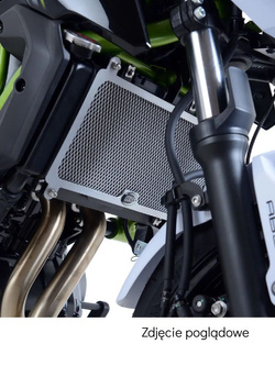 Osłona chłodnicy R&G aluminiowa do Kawasaki Z 650 (17-) Ninja 650 (17-)/ Z 650 RS (21-) czarna
