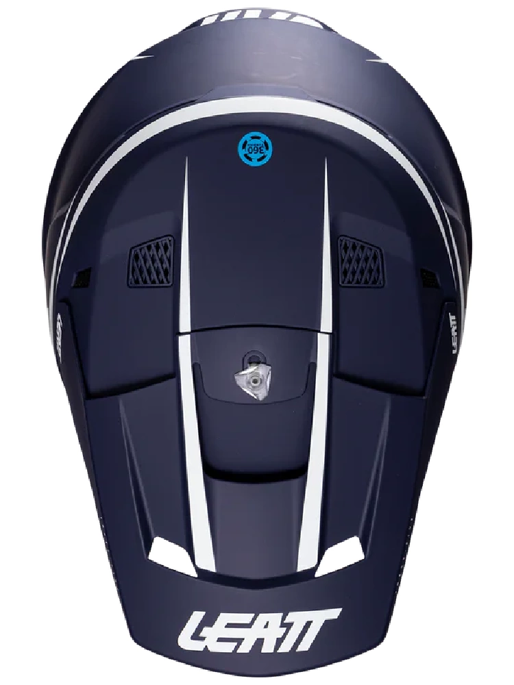 Kask dziecięcy enduro Leatt Moto 3.5 V25 z goglami czerwono-niebiesko-białymi