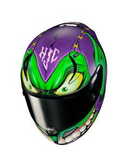 Kask integralny HJC RPHA 11 Green Goblin Marvel zielono-fioletowy