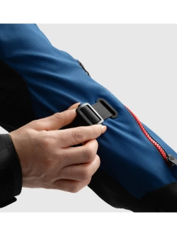 Kurtka motocyklowa damska tekstylna Rebelhorn Hardy 3.0 niebiesko-szaro-czerwona