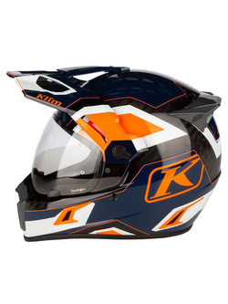 Kask integralny Klim Krios PRO Karbon pomarańczowo-niebieski