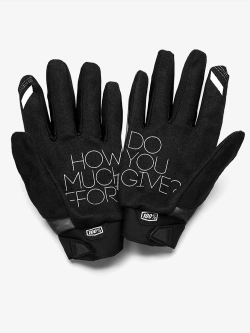 Rękawice cross damskie 100% Brisker czarne