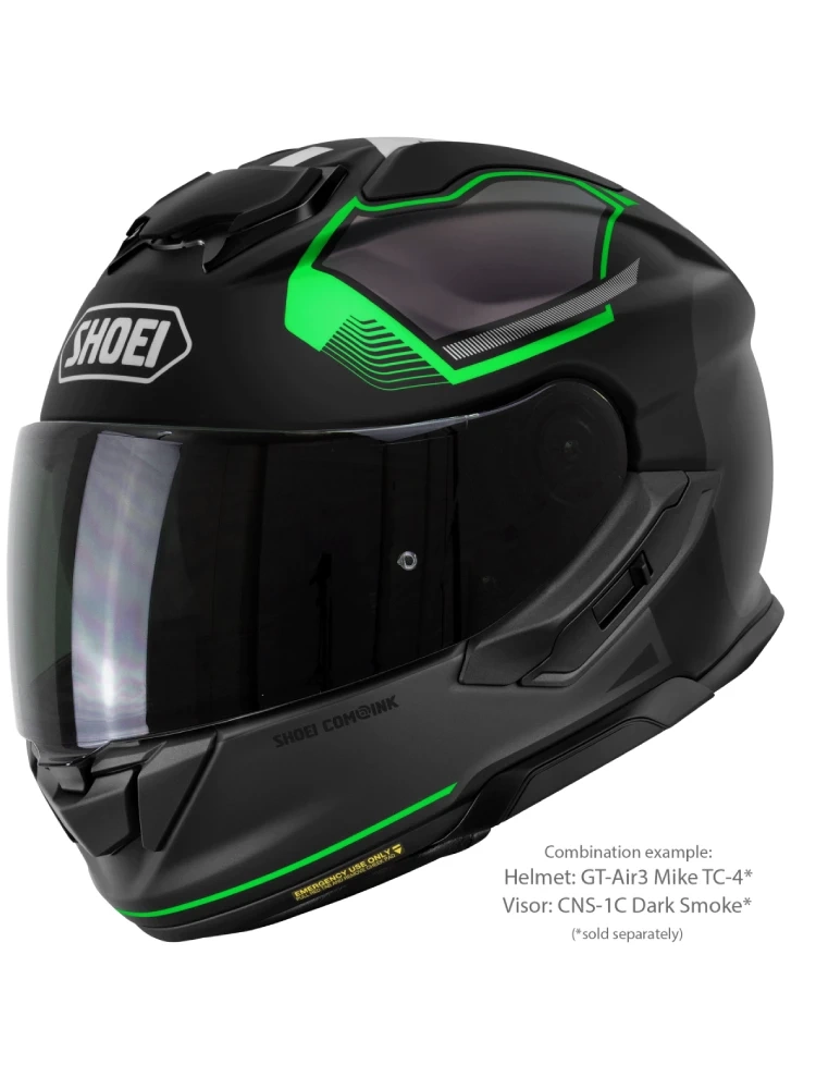 Kask integralny Shoei GT-Air 3 Mike TC-4 czarno-zielony
