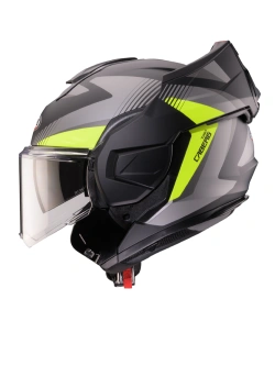 Kask szczękowy Caberg Trip czarno-szary-fluo matowy
