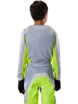 Bluza enduro dziecięca Fox 180 Frame szara-fluo