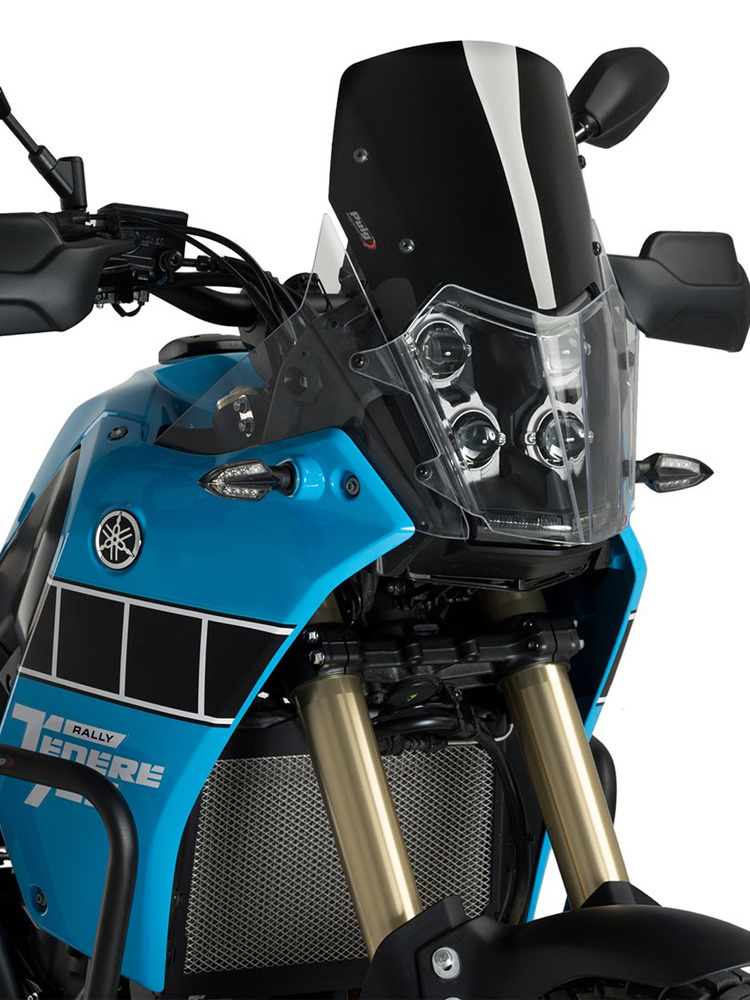 Szyba sportowa PUIG Yamaha Tenere 700 (19-), Rally Edition (21-), World Raid (22-), Explore/Extreme Edition (23-) czarna