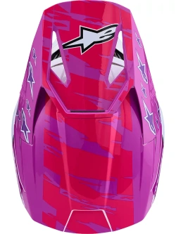 Kask enduro Alpinestars SM3 Falcon biało-róźowo-czarny połysk