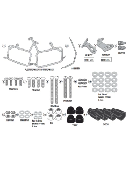 Stelaż kufrów bocznych Monokey Cam-Side Kappa KL One-Fit KTM 890 SMT/ 790 Adventure (23-)