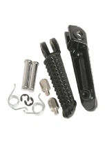 Podnóżki motocyklowe kierowcy BikeTec Yamaha YZF R1 (98-11)/ R6 (99-12)/ R6S (03-09) czarne