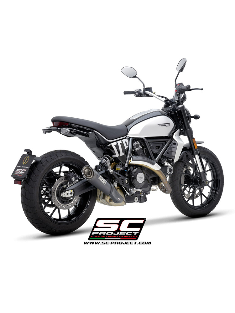 Tłumik motocyklowy SC-Project C1 Ducati Scrambler 800 (23-) carbon