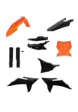 Pełny zestaw plastików Acerbis KTM (wybrane modele) czarno-pomarańczowy
