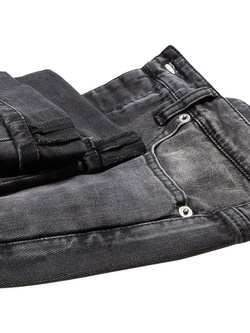 Spodnie motocyklowe jeansowe John Doe Ironhead - XTM czarne